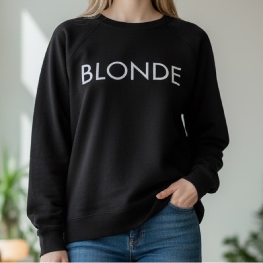 Brunette The Label Black Crew Neck Sweater